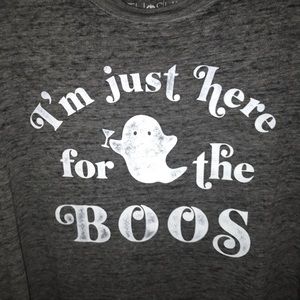 Just here for the Boos Womens Halloween tank L